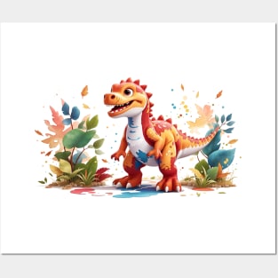 Cute Jurassic T-Rex Tyrannosaurus Rex Posters and Art